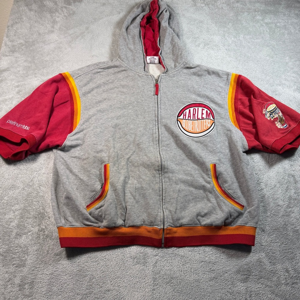 Vtg Platinum FUBU Harlem Globetrotters Hoodie Mens XL… - Gem